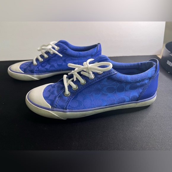 Royal Blue Coach Sneakers - Picture 5 of 10